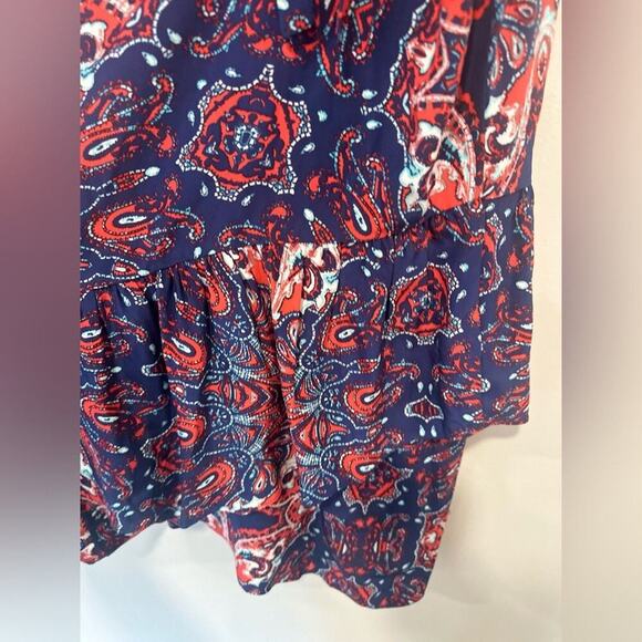 PARKER Paisley Halter Fit And Flare Dress Multi color size Small 100% Silk - Picture 8 of 14